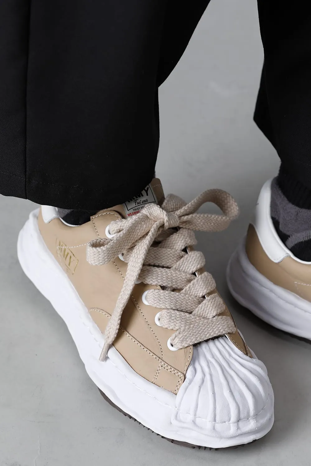 -BLAKEY Low- Original STC sole paper like leather Low-Top sneakers Beige