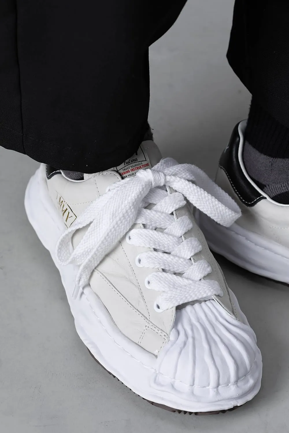-BLAKEY Low- Original STC sole paper like leather Low-Top sneakers White