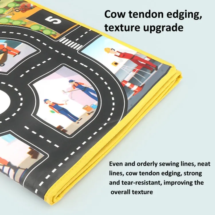 130 x 100cm Engineering Parking Scene Play Mat Outdoor Picnic Beach Mat