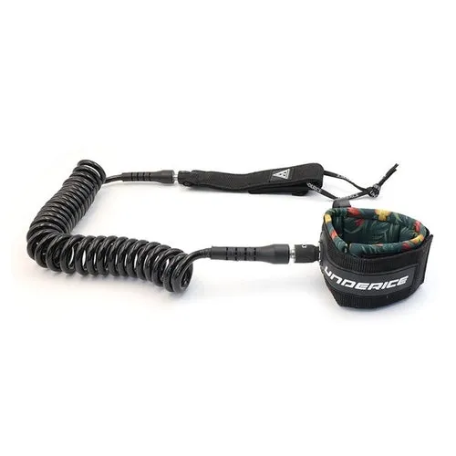 7MM 11 10FT Surfing Elastic Coiled SUP Paddle Leash Surfboard Ankle