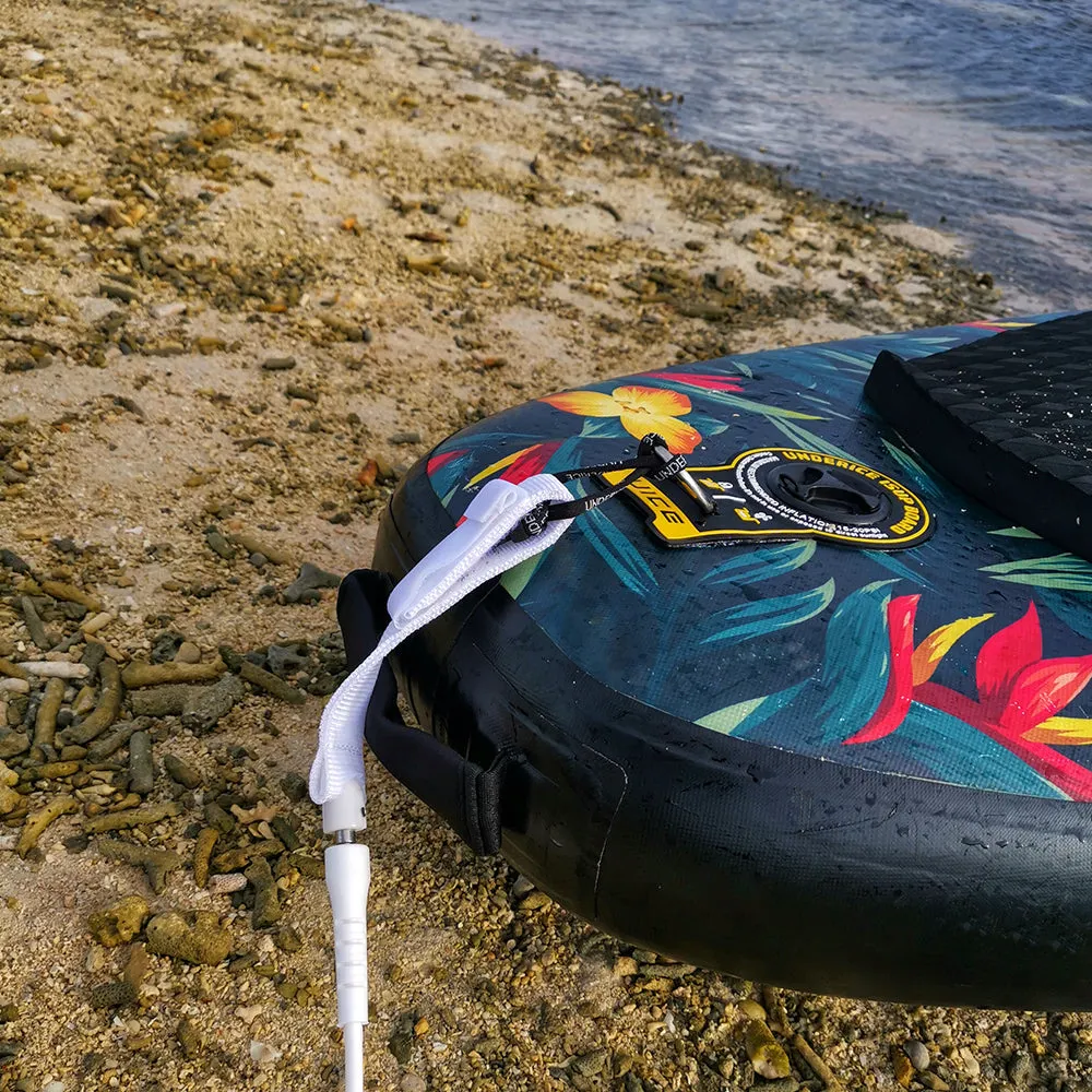 7MM 11 10FT Surfing Elastic Coiled SUP Paddle Leash Surfboard Ankle