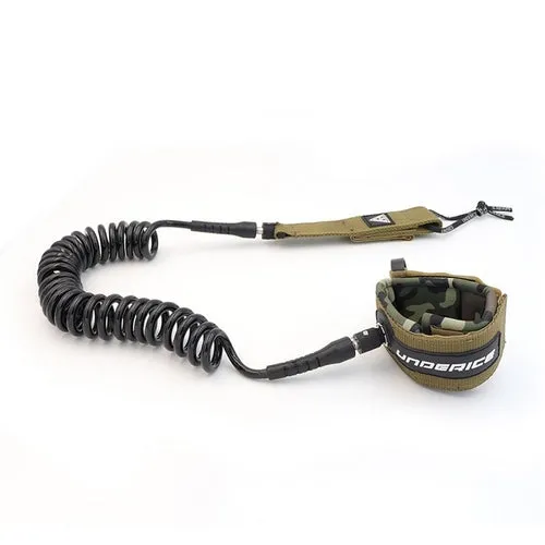7MM 11 10FT Surfing Elastic Coiled SUP Paddle Leash Surfboard Ankle
