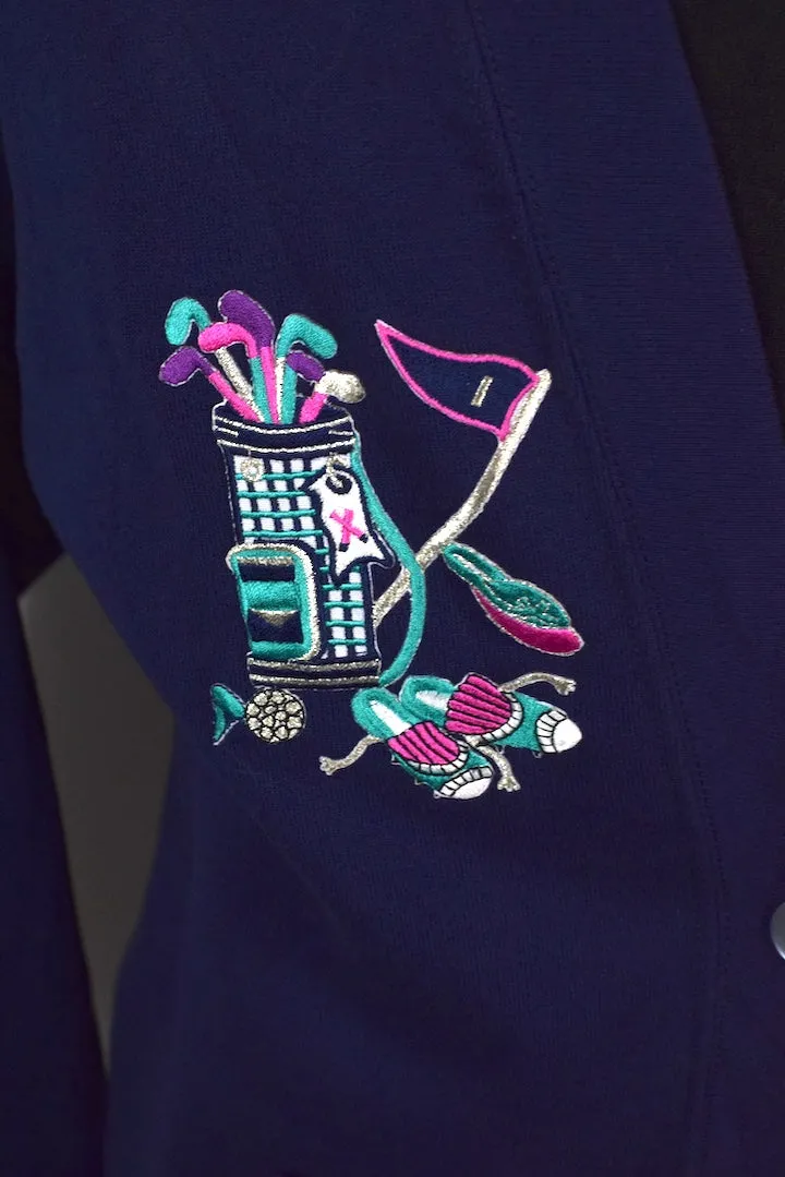 80s/90s Ladies Golf Cardigan