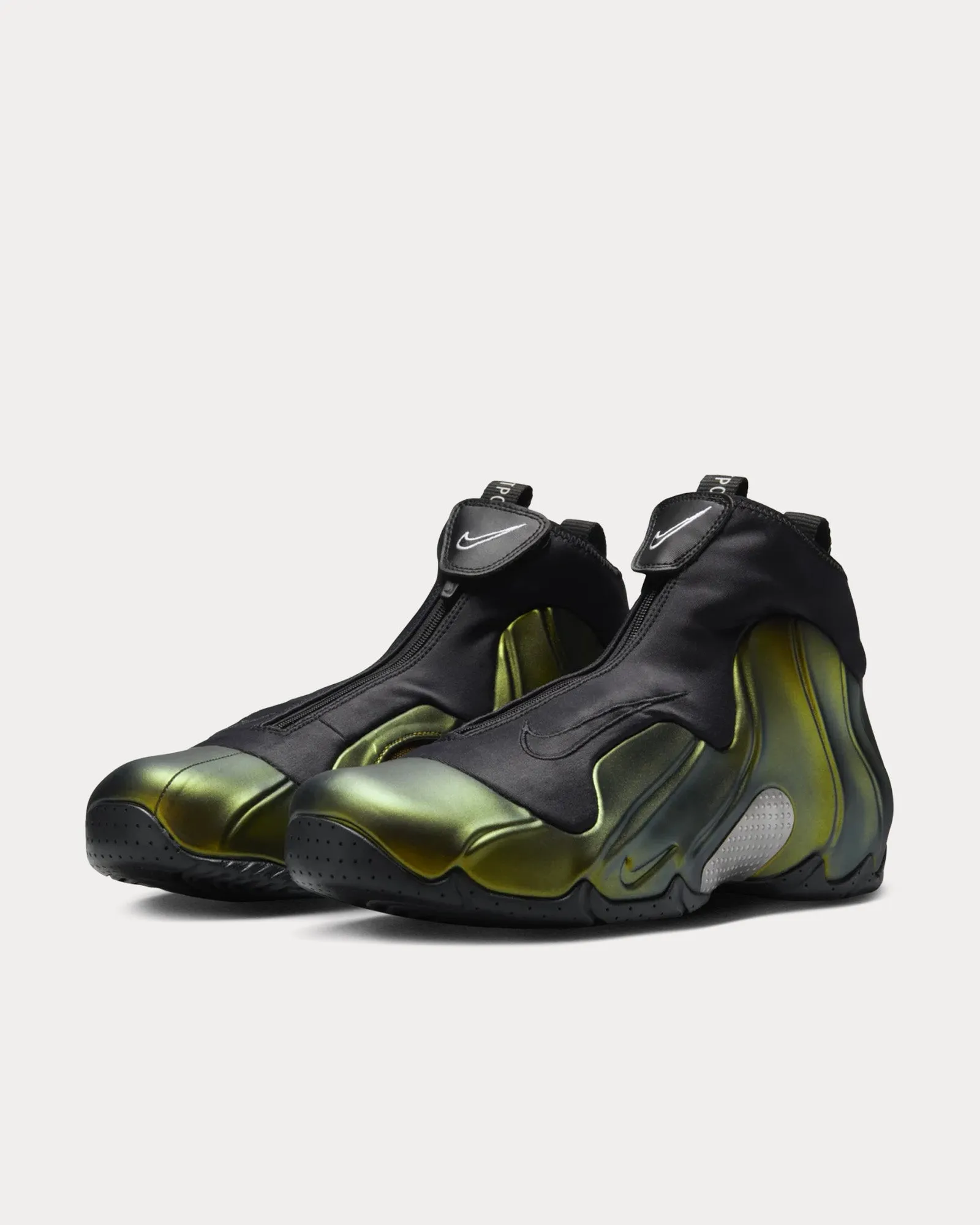 Air Flightposite Black / Metallic Gold High Top Sneakers