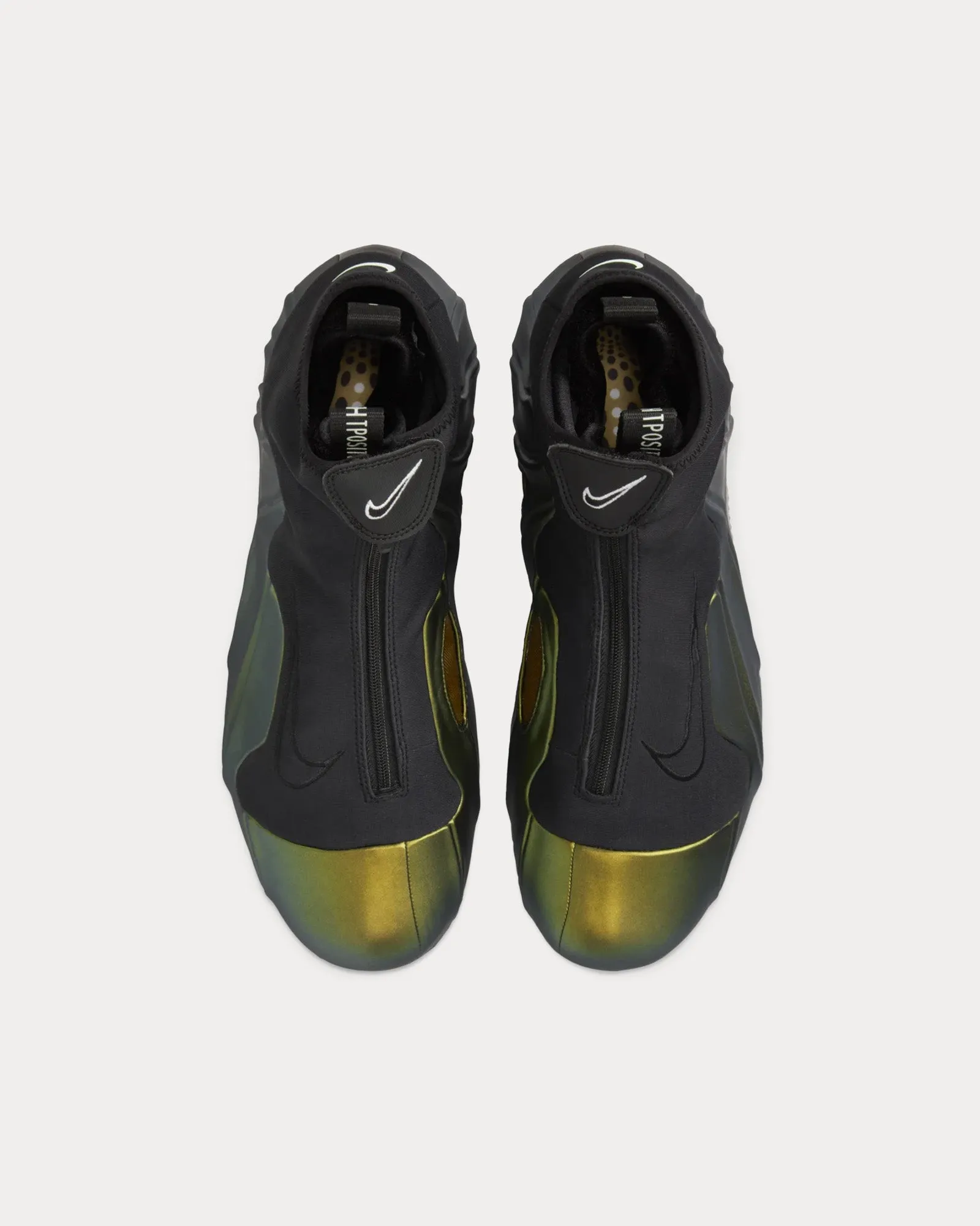 Air Flightposite Black / Metallic Gold High Top Sneakers