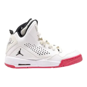 AIR JORDAN High Top Trainers White Leather Girls UK 4