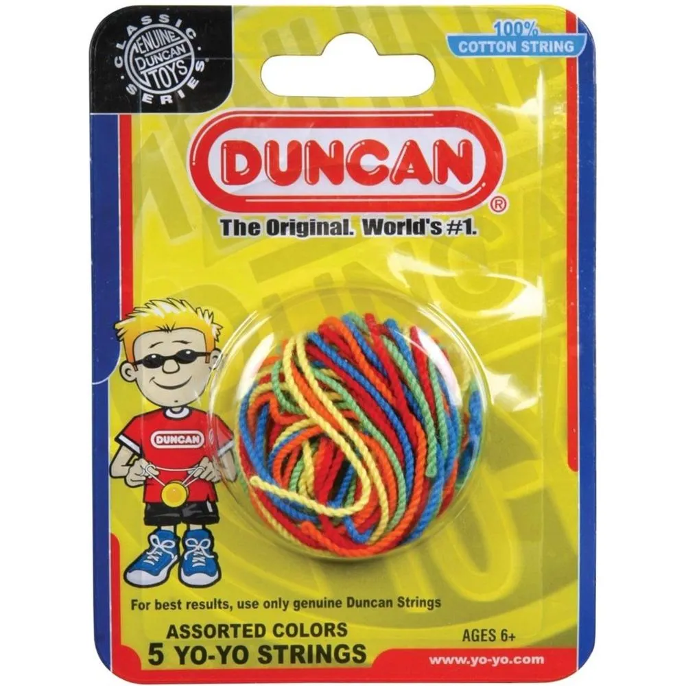 Assorted colors 5 yo-yo- strings