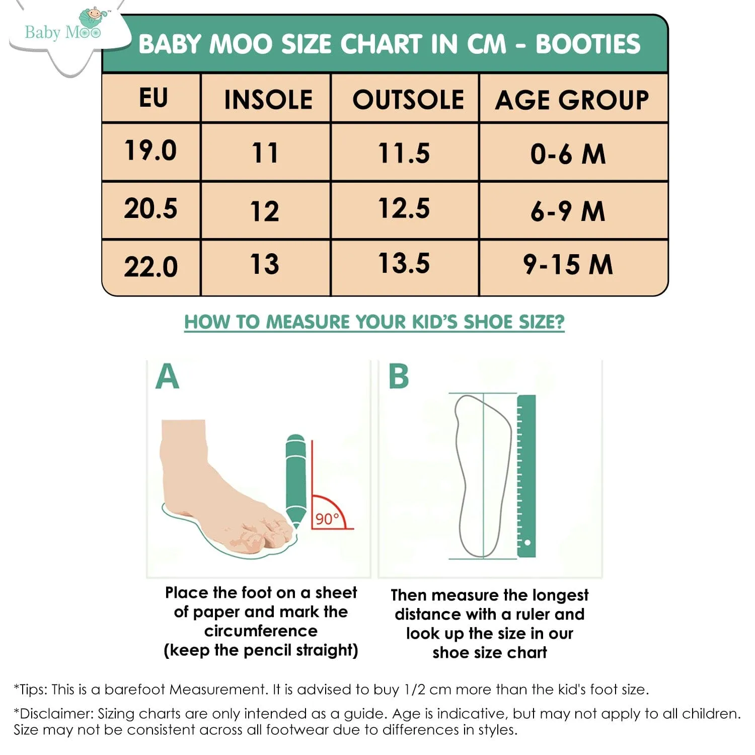 Baby Moo Casual Hook Loop Anti-Skid Classic Canvas Sneakers - Black