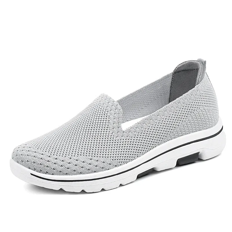 Breathable Slip-on Knit Sneakers For Women