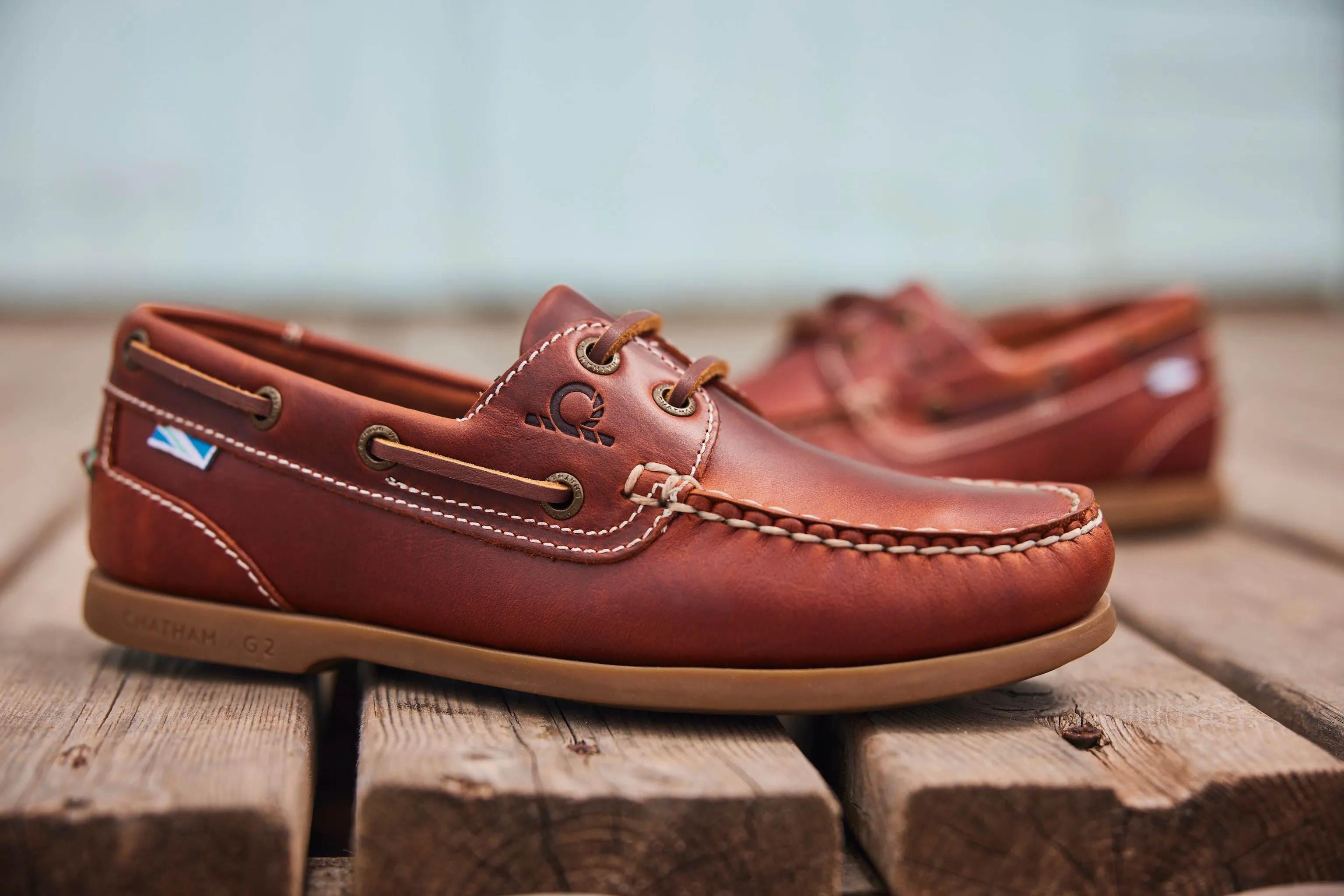 Chatham Men's Deck II G2 Boat Shoes Chestnut