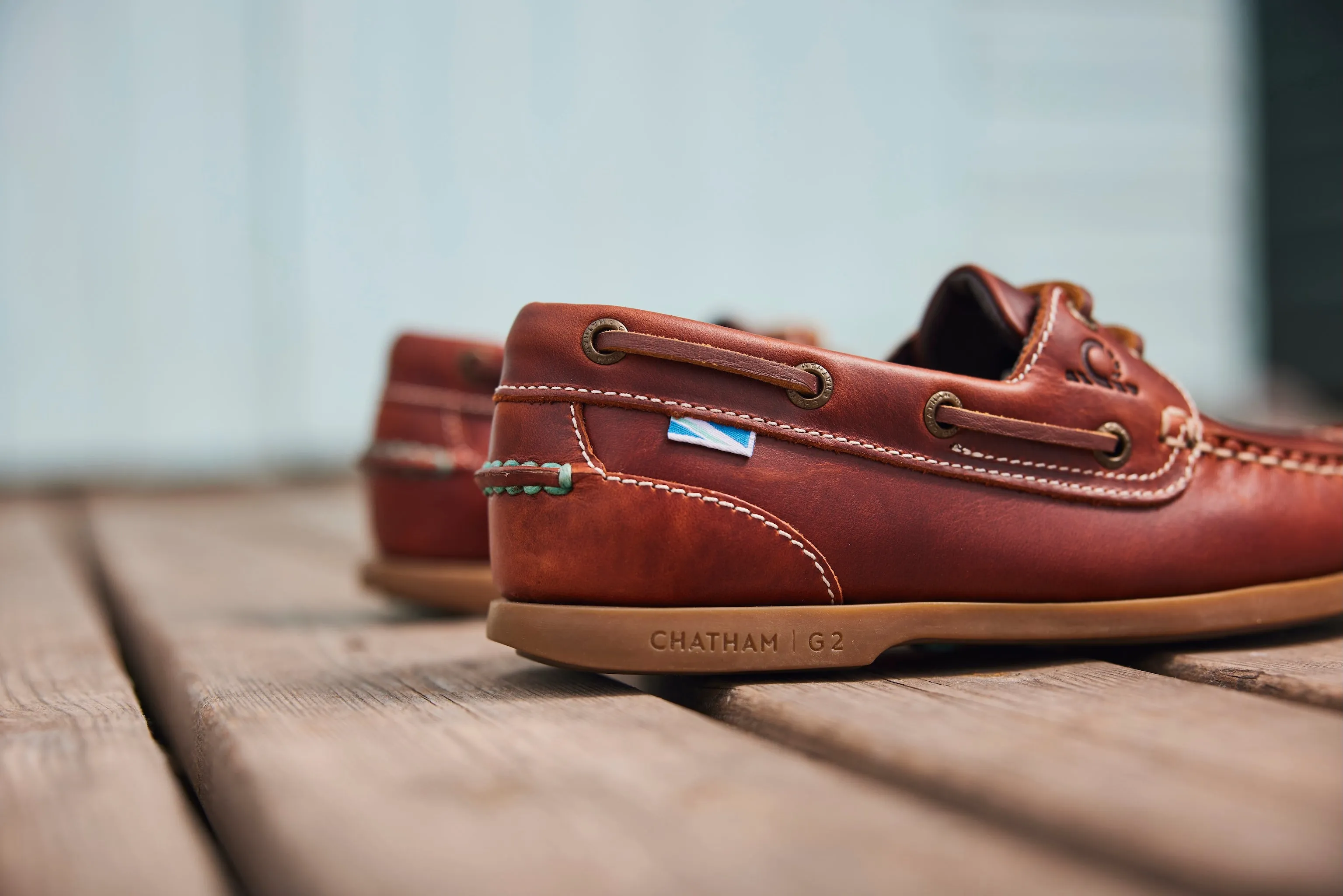 Chatham Men's Deck II G2 Boat Shoes Chestnut