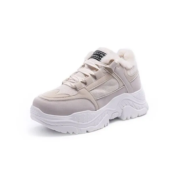 Chunky Sole Lace Trainers
