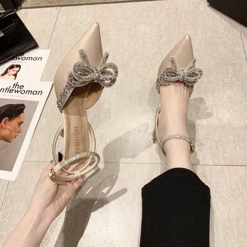 Clear Heels Beige Heeled Sandals