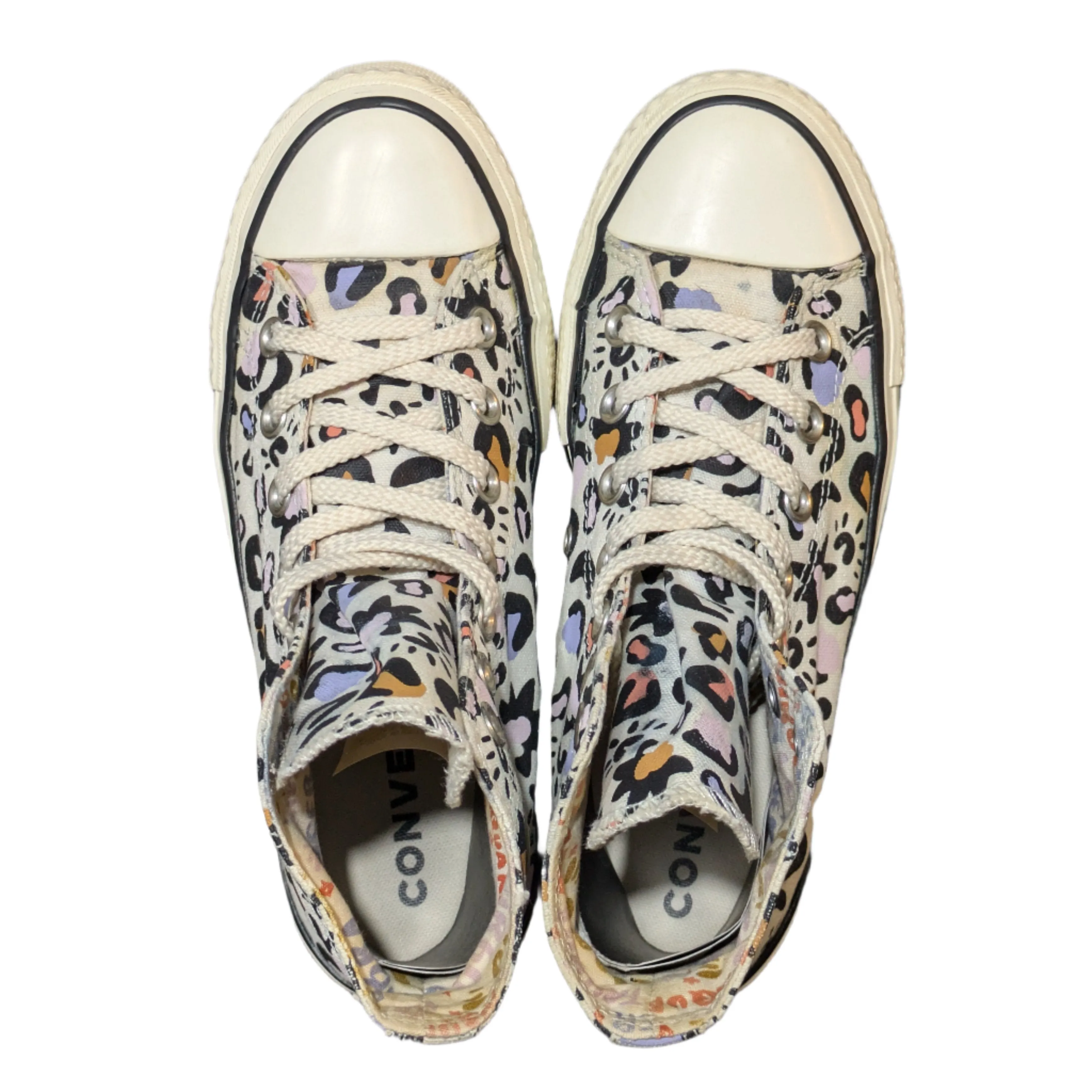 Converse Chuck Taylor All Star Mystic World Lift Hi-Top Trainers in Egret/Multi Size UK 4 / EU 36.5 / US 6