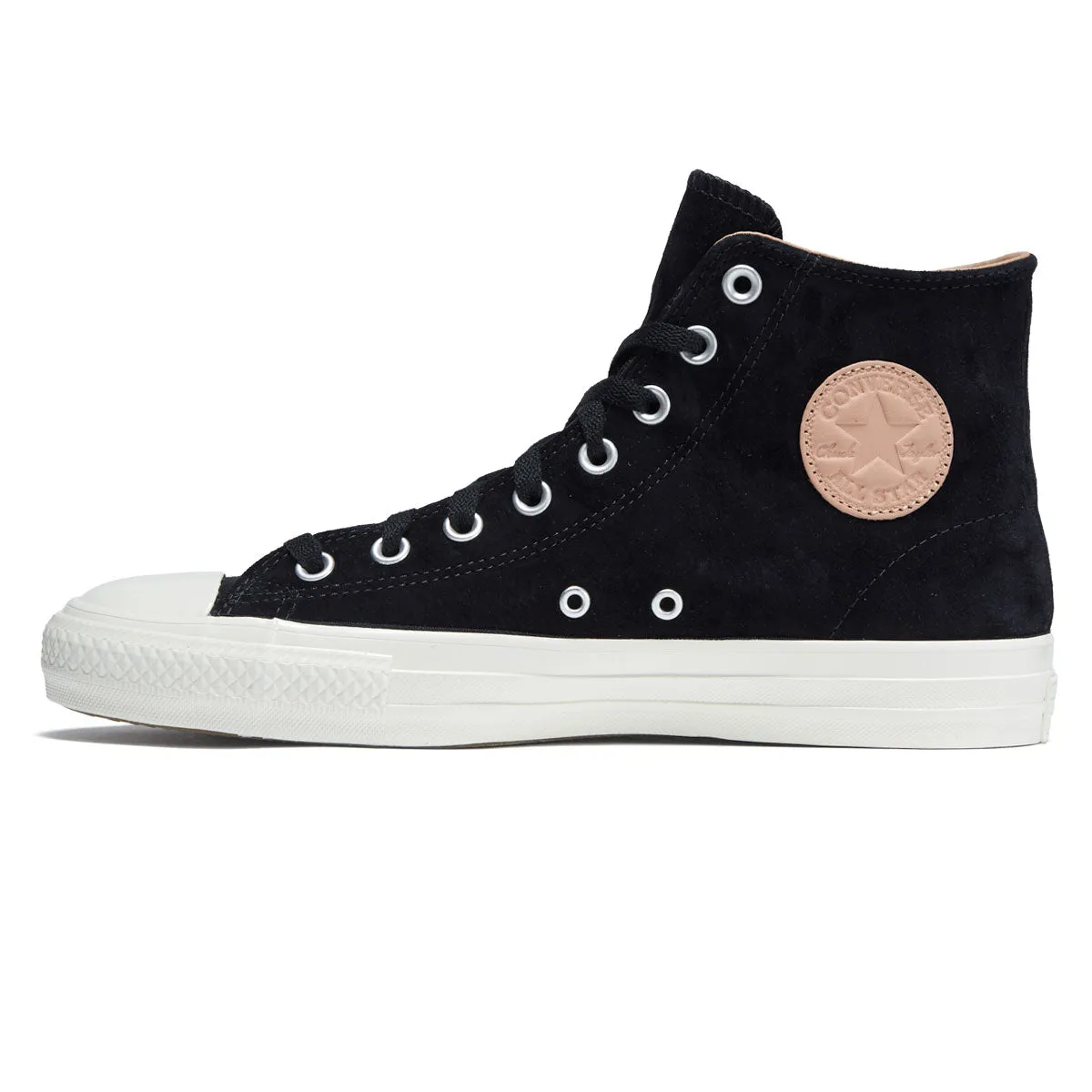 Converse Chuck Taylor All Star Pro Hi Shoes - Black/Egret/Vachetta Beige