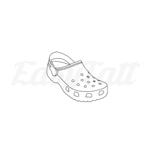 Crocs footwear - Temporary Tattoo