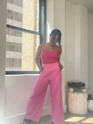 Dana Ultra Lightweight Cotton Pants In Pink
