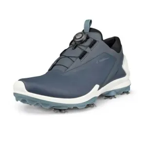 ECCO Men`s Waterproof Golf Shoes - Biom Tour Boa - Pavement - All Sizes