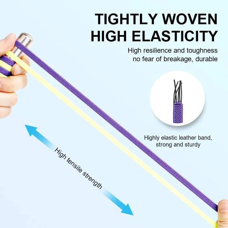 Elastic Flat Shoelaces No Tie laces Metal Lock Creative Kids Adult Sneakers Shoelace Lazy Laces
