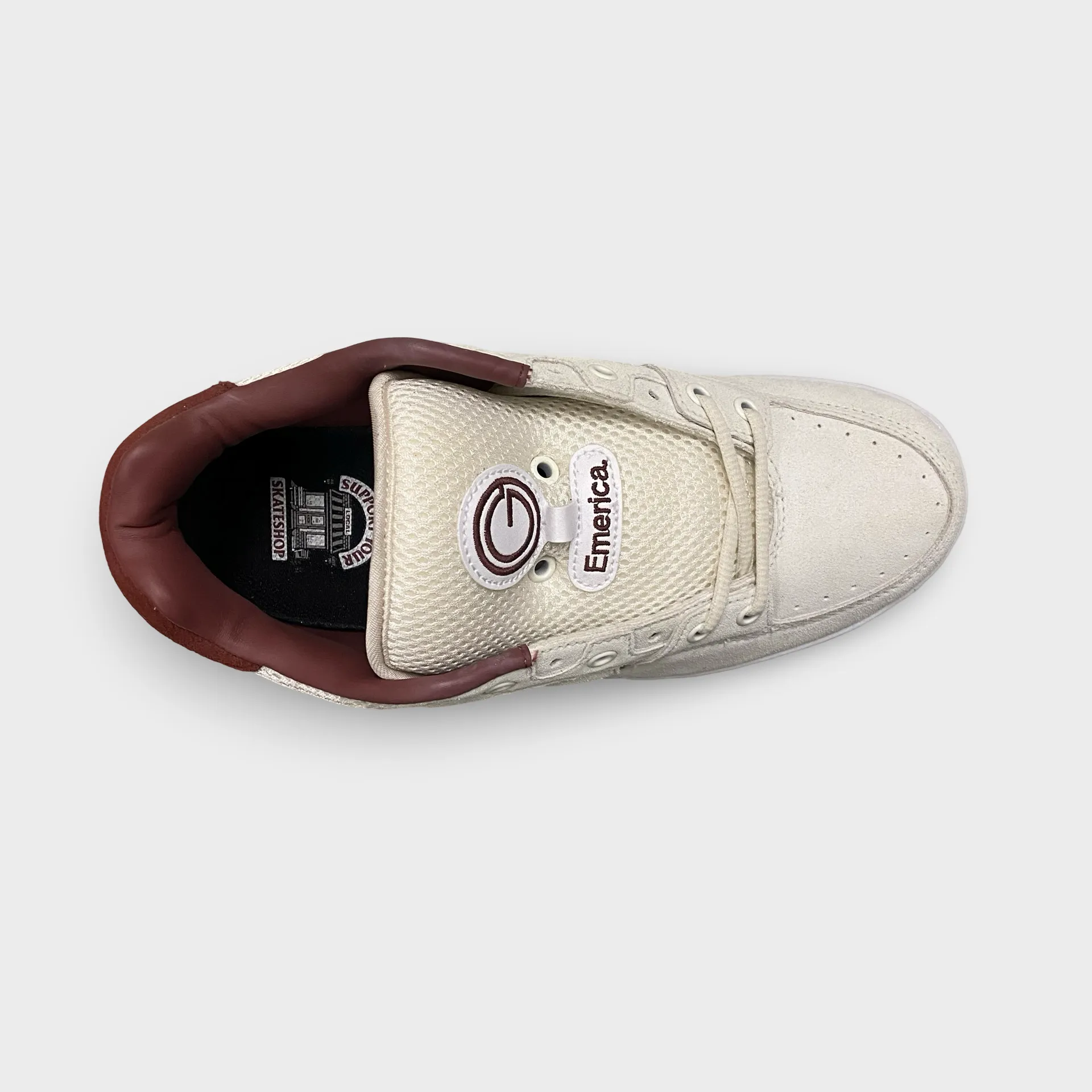 Emerica OG-1 Size 9.0 White Burgundy
