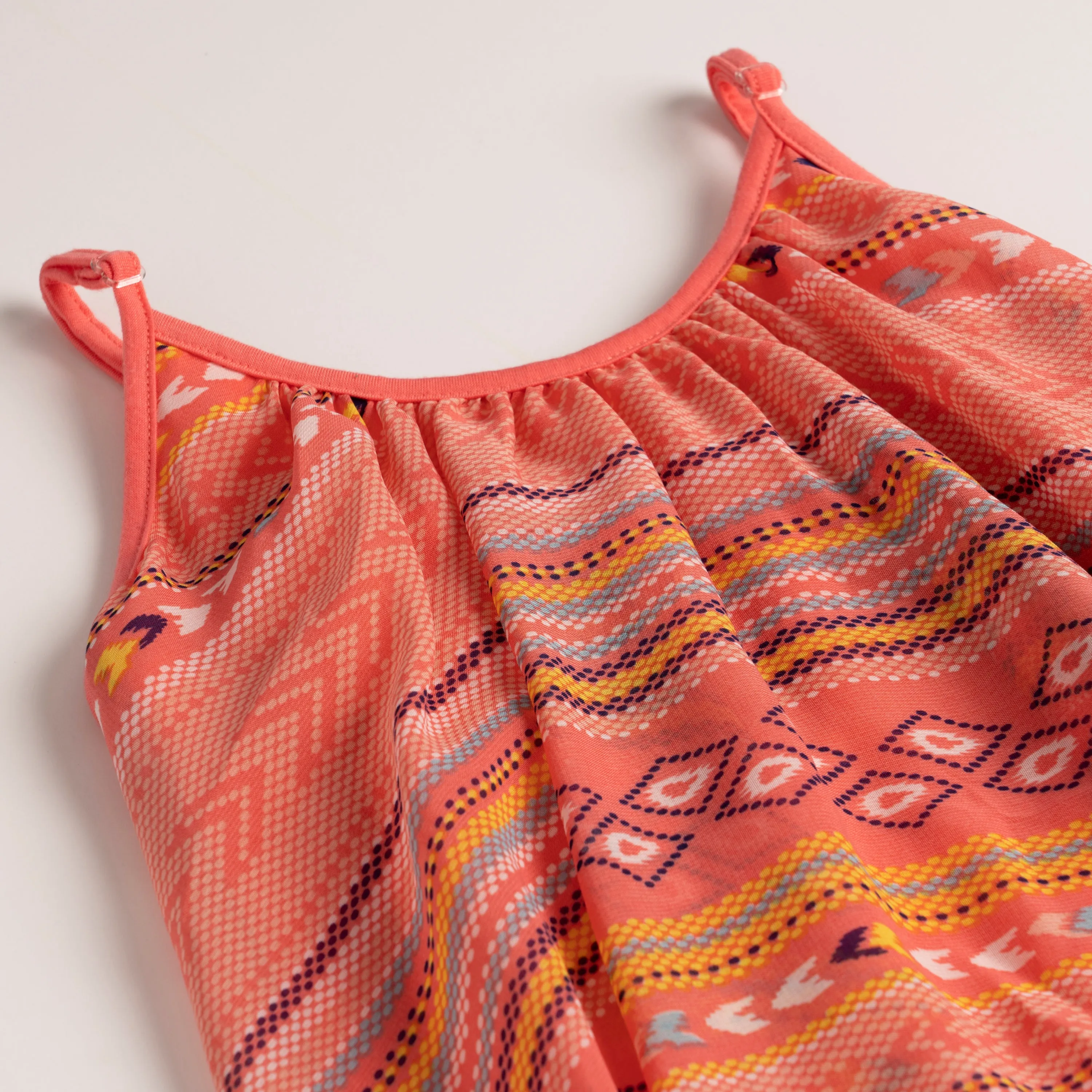 Ethnic Hi Lo Chiffon Tank