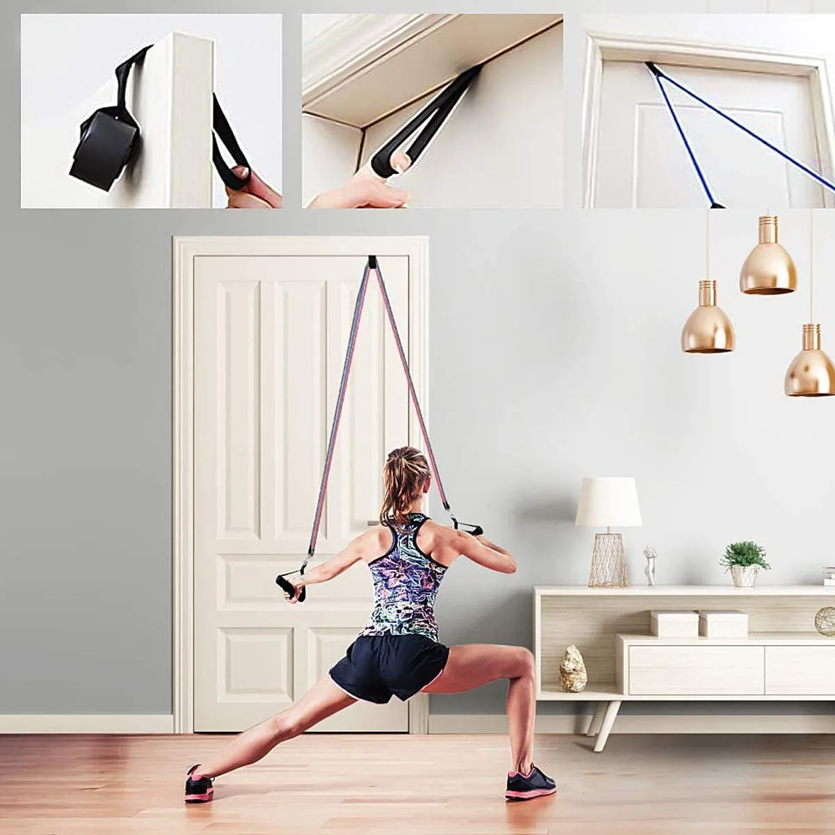 EXERCISE RESISTANCE TUBE AND TONING BANDS SET