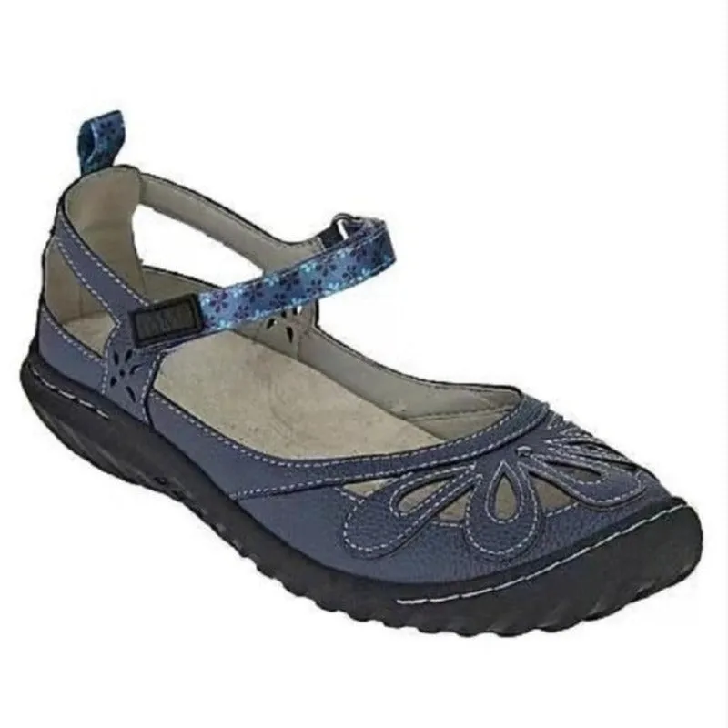 Flats Hollow Out Round Toe Slip-On Shoes