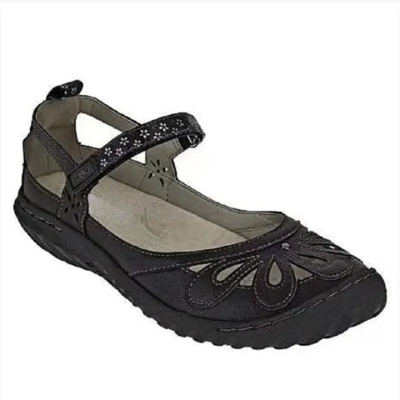 Flats Hollow Out Round Toe Slip-On Shoes