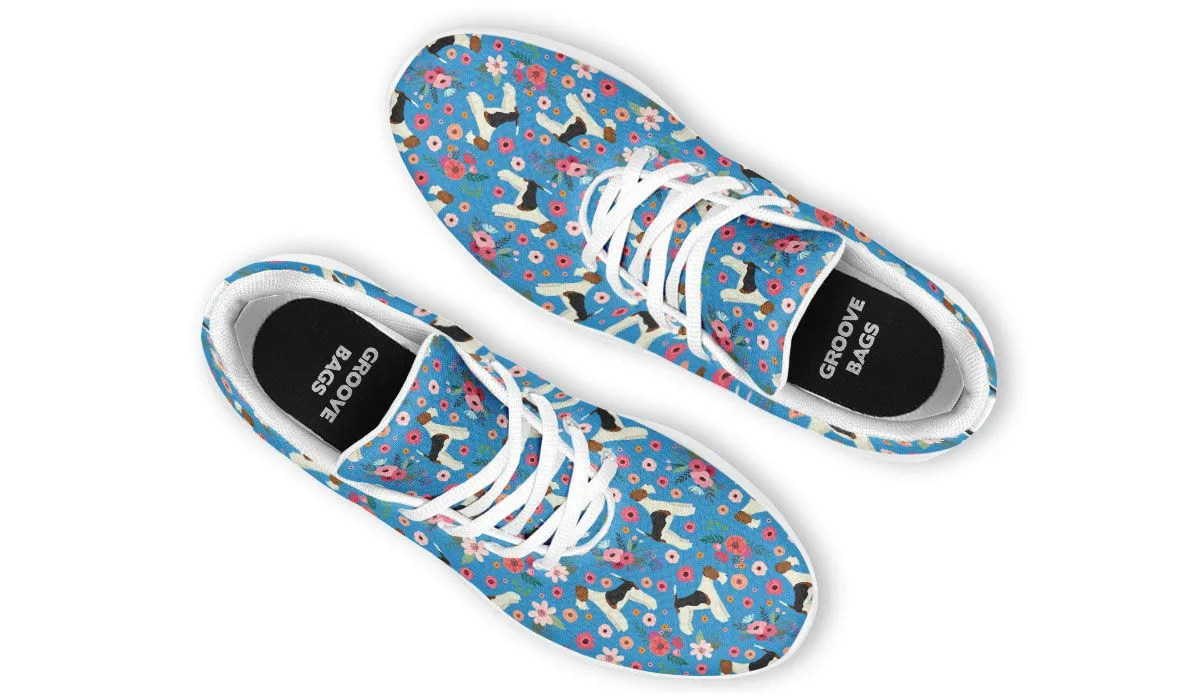 Fox Terrier Flower Sneakers