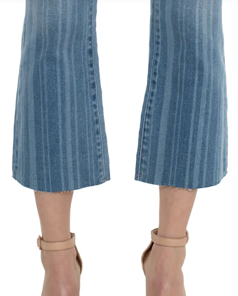 Hannah Crop Live Edge Flare