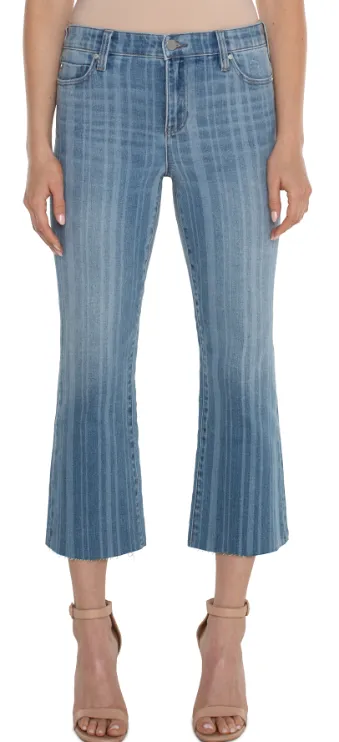 Hannah Crop Live Edge Flare
