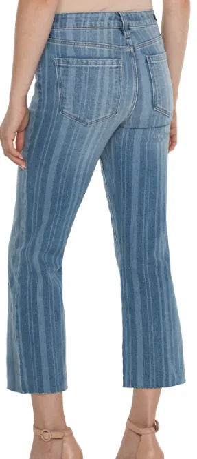 Hannah Crop Live Edge Flare