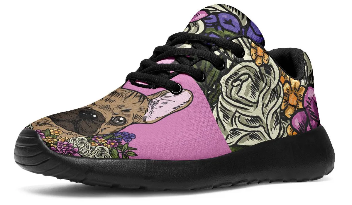 Illustrated French Bulldog Sneakers