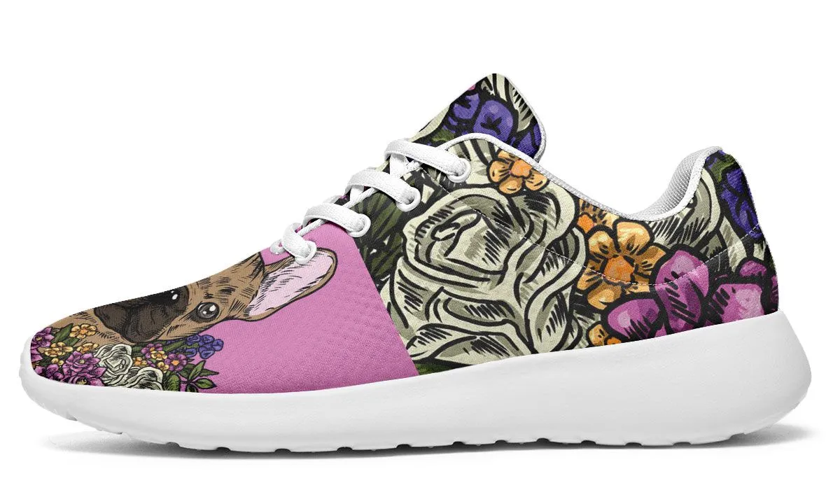 Illustrated French Bulldog Sneakers