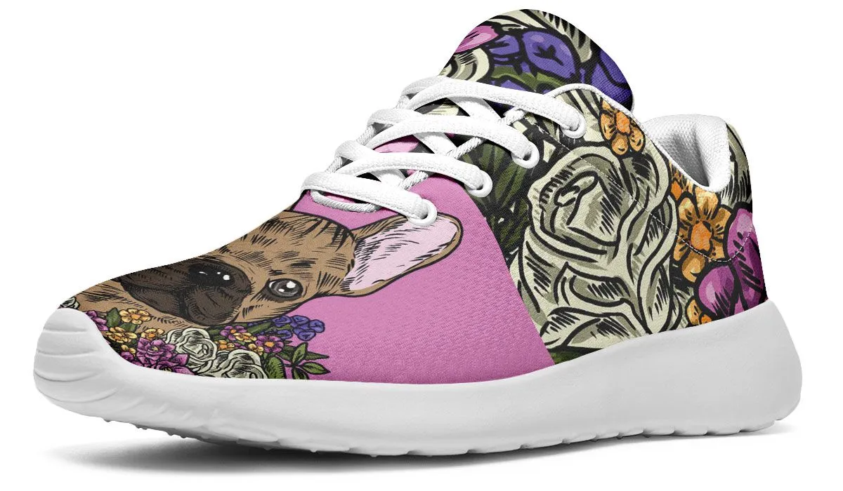 Illustrated French Bulldog Sneakers