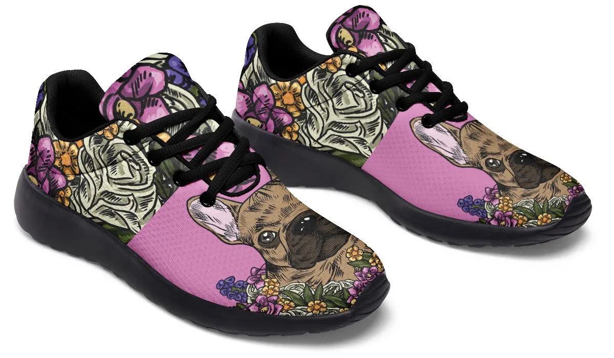 Illustrated French Bulldog Sneakers