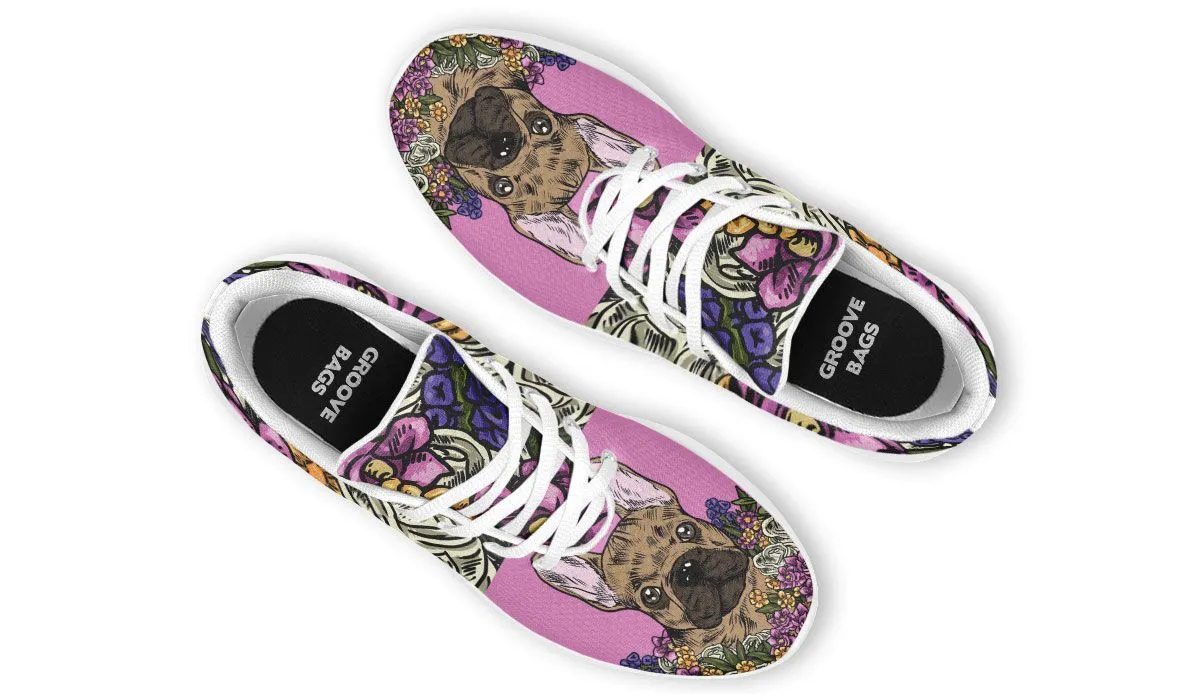Illustrated French Bulldog Sneakers