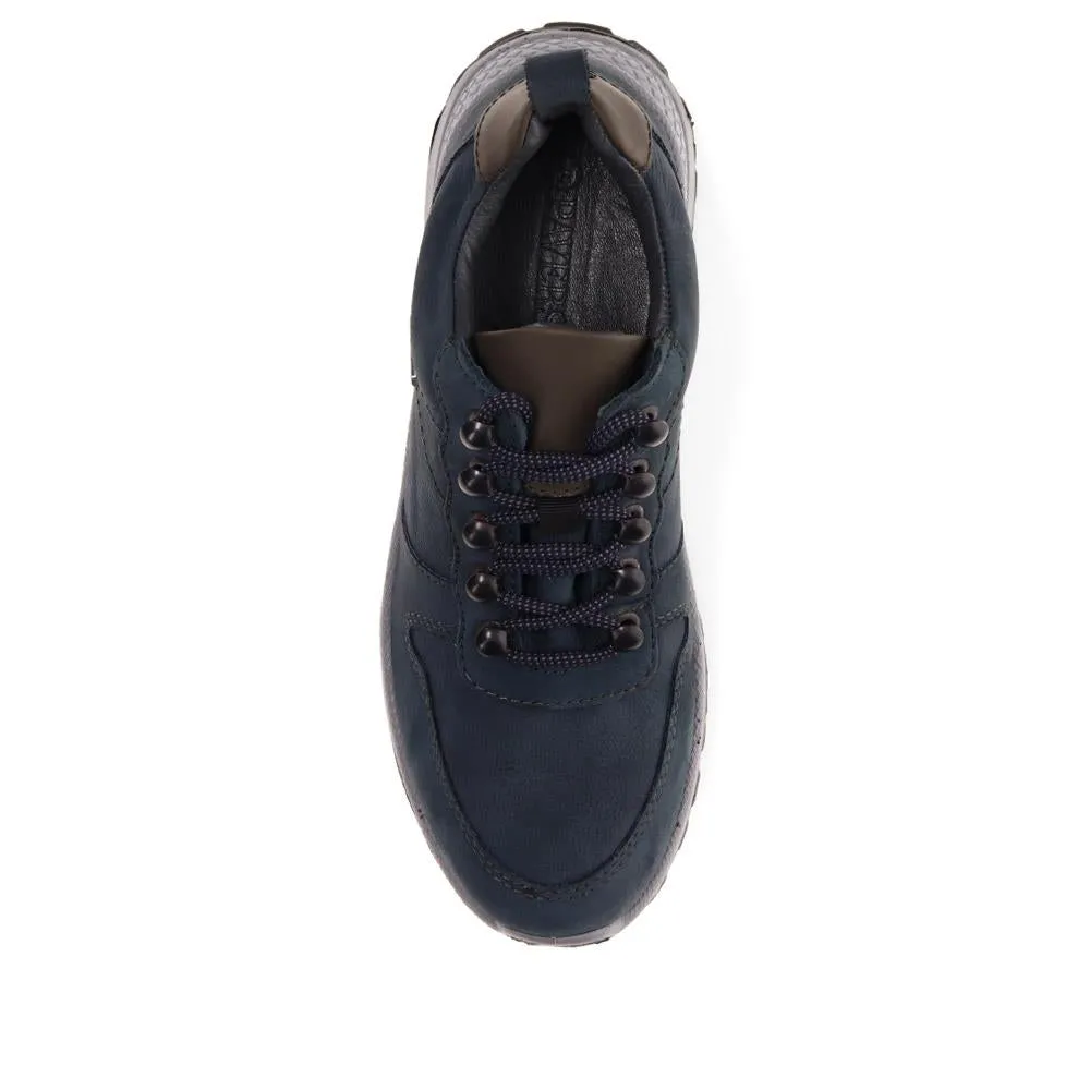 Lace-Up Leather Walking Trainers - SHAFI40005 / 326 266
