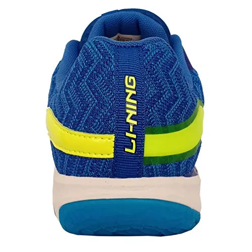 Li-Ning RangerLiteIII Non-Marking Premium Badminton Shoes - Blue/Lime, 6 UK