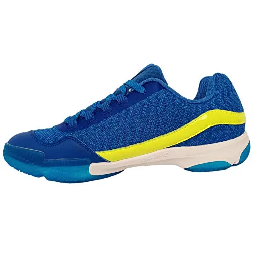 Li-Ning RangerLiteIII Non-Marking Premium Badminton Shoes - Blue/Lime, 6 UK