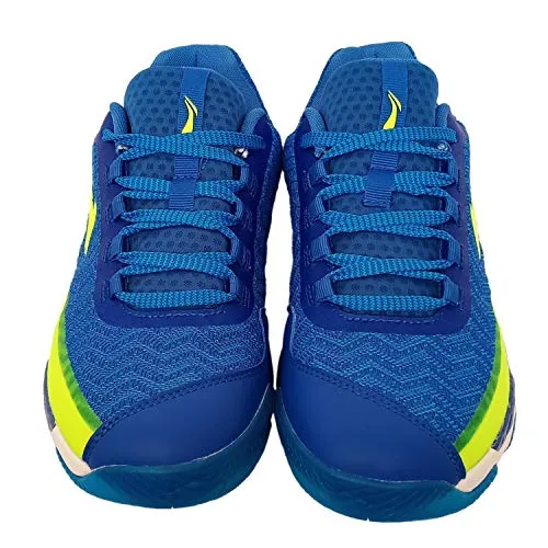 Li-Ning RangerLiteIII Non-Marking Premium Badminton Shoes - Blue/Lime, 6 UK