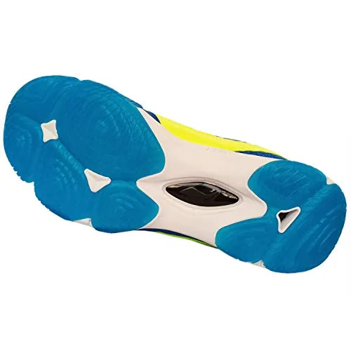 Li-Ning RangerLiteIII Non-Marking Premium Badminton Shoes - Blue/Lime, 6 UK