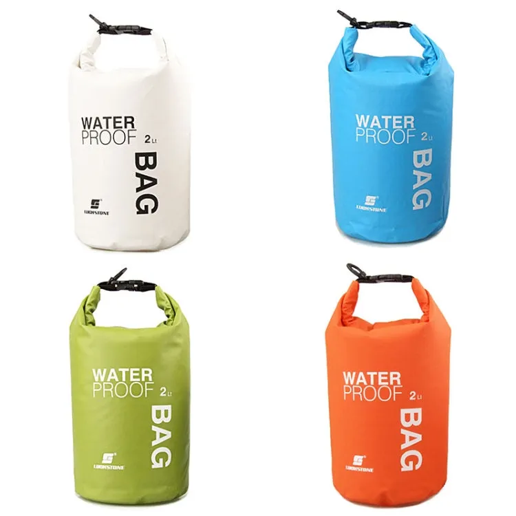 LUCKSTONE 2L Outdoor Scratch-resistant Wear-resistant Swimming Waterproof Bag(White)