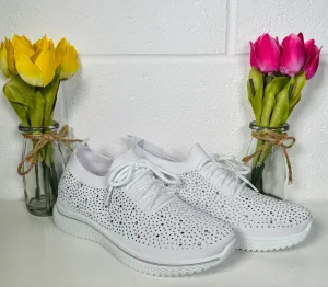 Maisie Sock Trainers - White