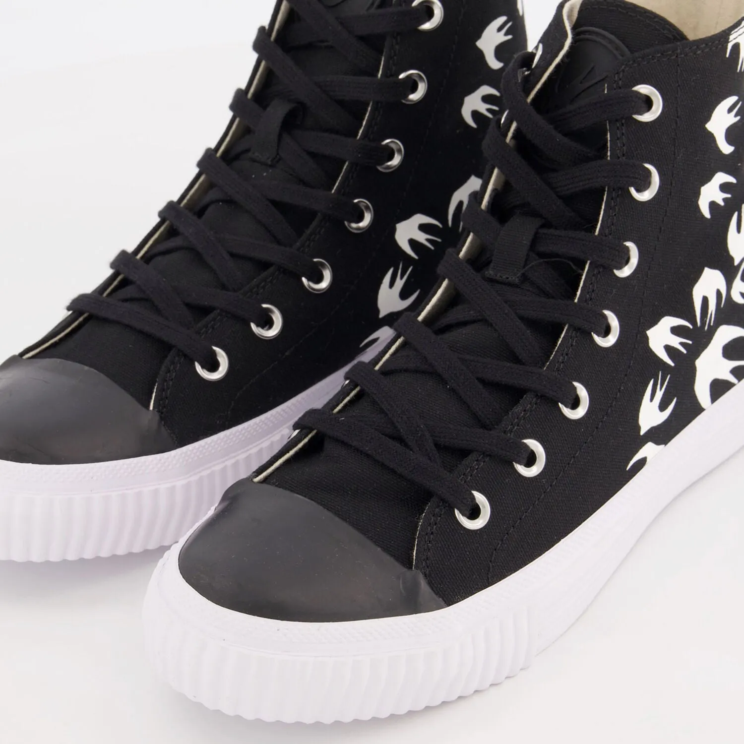 MCQ  Black Printed High Top Trainers