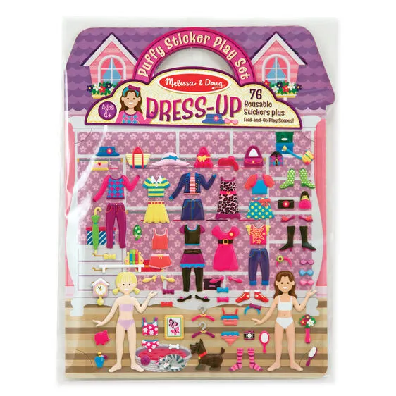 Melissa & Doug Puffy Dress Up Sticker Activity Book