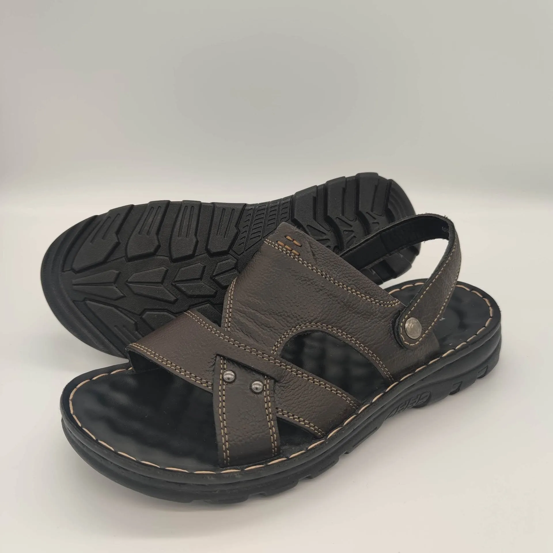 Men's Casual Leather Adjustable Handmade Sandals Water