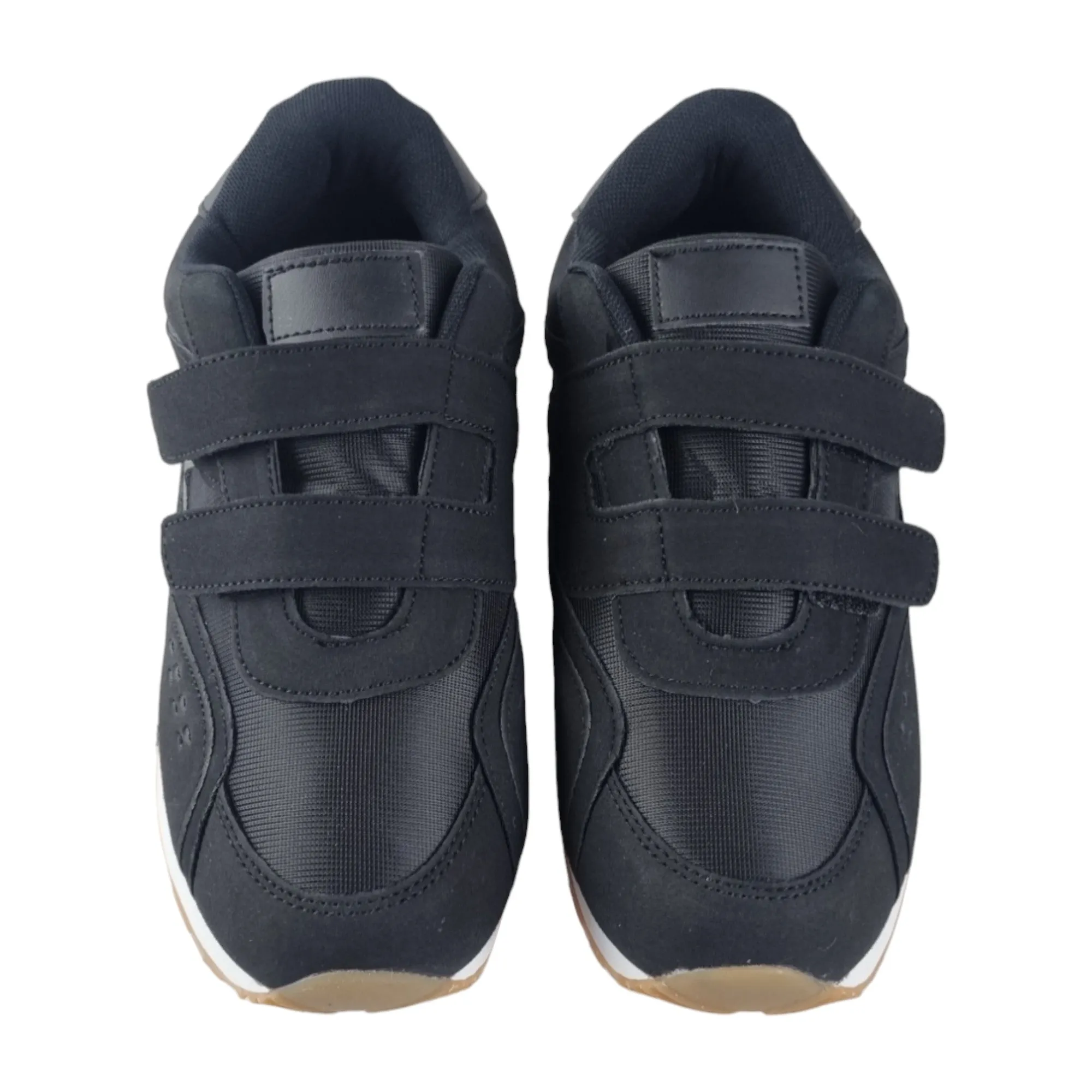 Mens Grosby Cobber Velcro Shoes Black