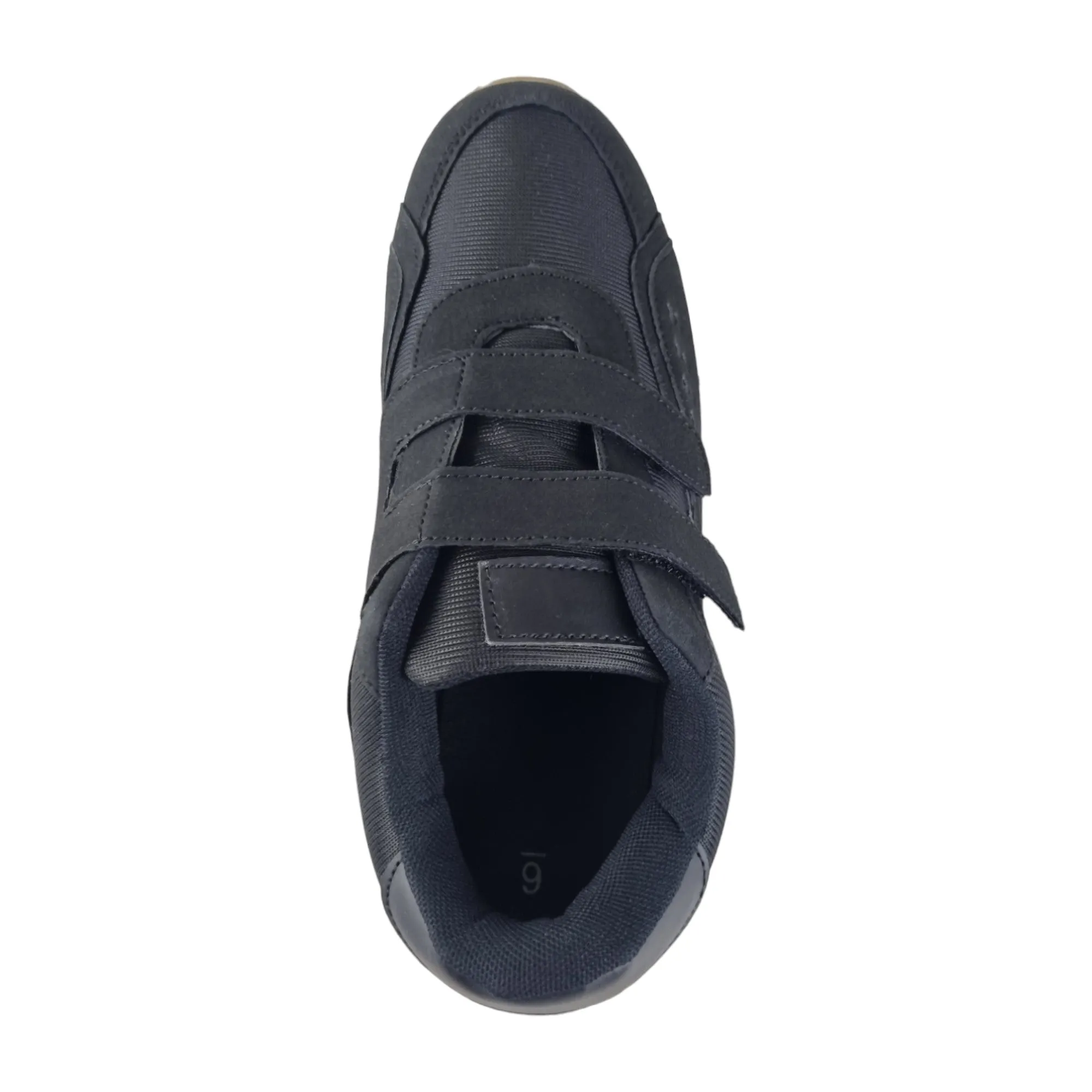 Mens Grosby Cobber Velcro Shoes Black