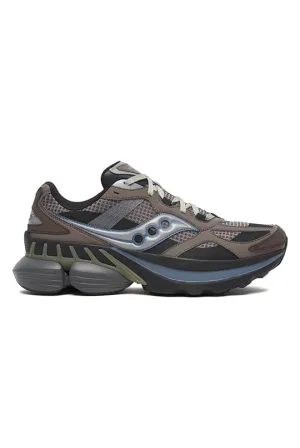 Men's Saucony GRID NXT Brown/Silver Trainers